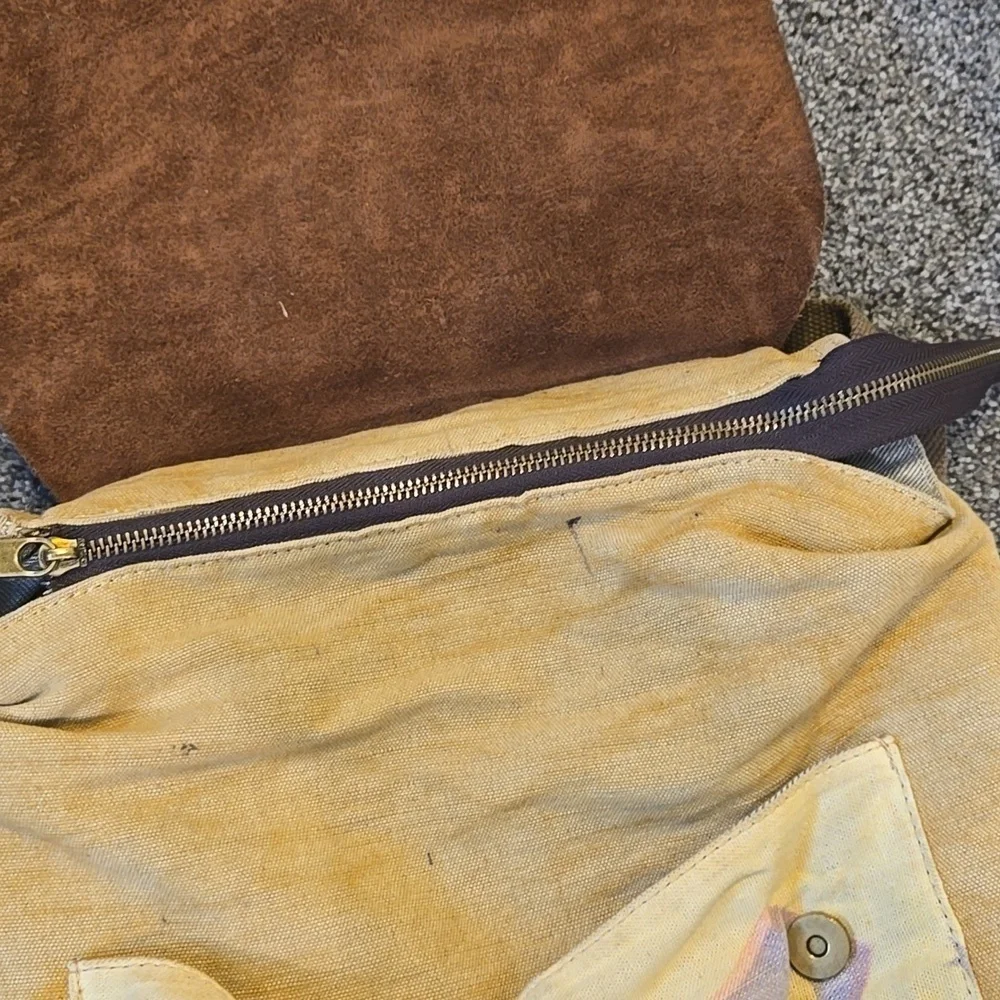 Vintage Selina Vaughan Royal Quality Brown& Tan Men's Bag Backpack